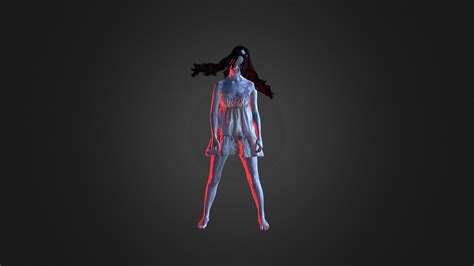 ghost girl animated download free 3d model by shaban hafizsalim