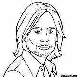 Keith Urban Coloring Alan Jackson Thecolor Pages Template sketch template