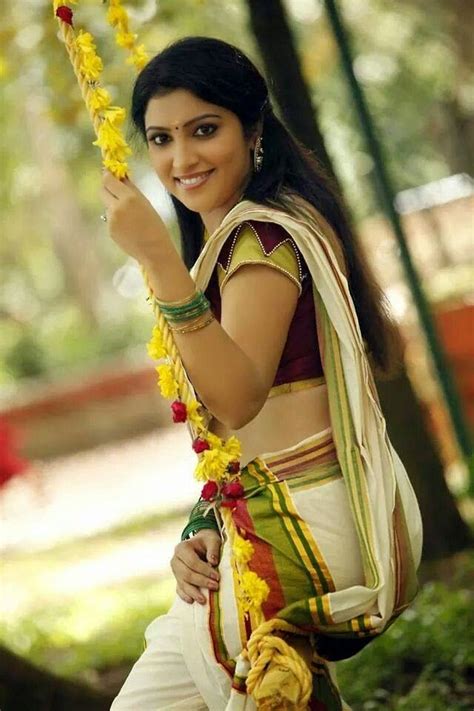 vaigha malayalam actress in onam special set mundu neriyathu traditional dresses pinterest