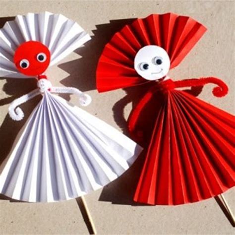 easy paper doll craft  kids easy  origami instructions  kids