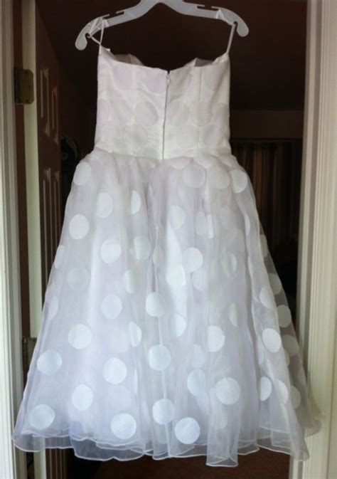 Mod Retro Polka Dot Wedding Dress Weddingbee Classifieds