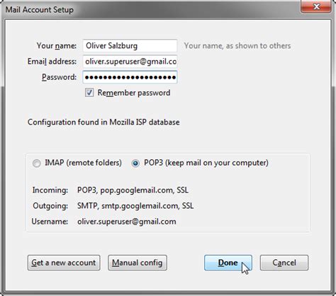 thunderbird convert  gmail account  pop  imap   folder