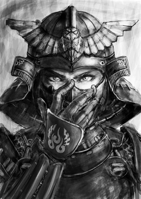 samurai warrior sketch  paintingvalleycom explore collection