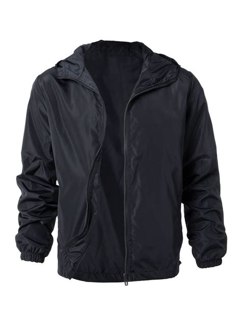 big tall mens hooded jacket wind resistantwater repellent windbreaker jacket lightweight