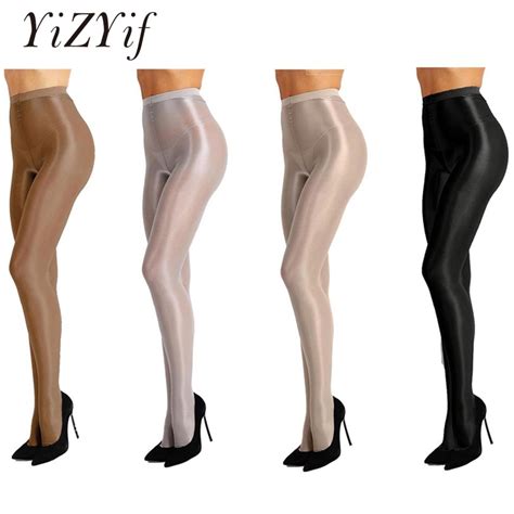 yizyif women control top thickness 70d brushed stockings pantyhose silk
