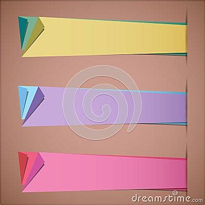 folded paper blank sticker templates royalty  stock  image