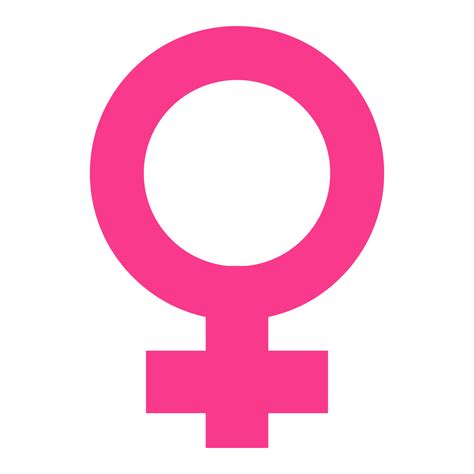 female symbol isolated icon  transparent background  png