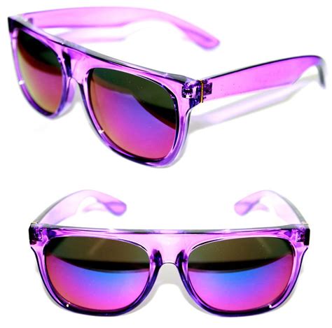 Men S Women S Flat Top Sunglasses Impero Super Purple Frame Purple