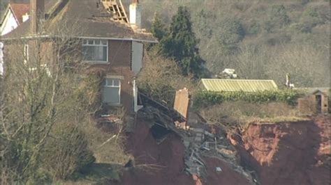 Half A House Falls Off Cliff After Landslide West