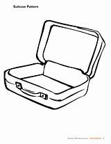 Suitcase sketch template