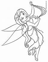 Coloring Pages Silvermist Fairy Tinkerbell Disney Fairies Tinker Bell Printable Friends Disneyclips Iridessa Fawn Books sketch template