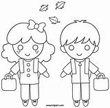 School Kids Coloring Back Clipart Clip Lunchbox Cute Line Sweetclipart Webstockreview sketch template