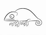Chameleon Outline Coloring Drawing Printable Pages Color Chameleons Camaleon Para Colorear Camaleones Dibujos Imagenes Mixed Animal Tree Choose Board Kids sketch template