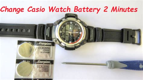 change casio  batteries   minutes youtube
