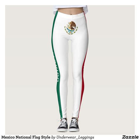 Mexico National Flag Style Leggings Beautiful Yoga Pants Exercise