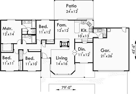 bedroom ranch floor plans wwwvrogueco