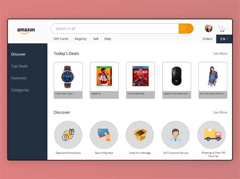 amazon  store concept uplabs