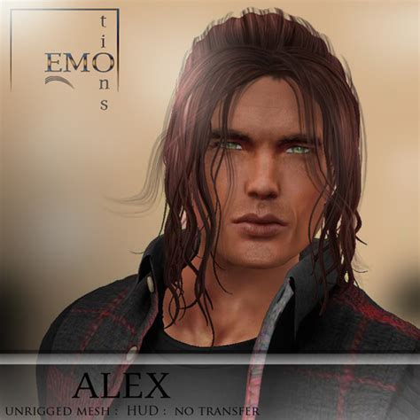 Second Life Marketplace Emo Tions Alex Black Pack