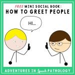 mini social book   greet people freebie adventures  speech