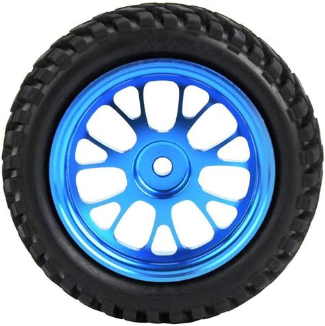 zouminy rc crawler tires blue metal  shaped rims wheel tire  rc  model car remote app