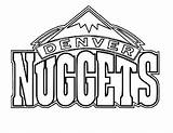 Coloring Nuggets Denver Logo Pages Printable Nba Nike Sports Teams Basketball Drawing Cleveland Cavaliers Clipart Warriors Golden Kidsplaycolor State Team sketch template