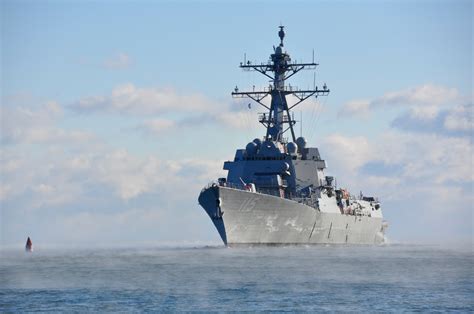 bath restart destroyer rafael peralta delivers  navy usni news