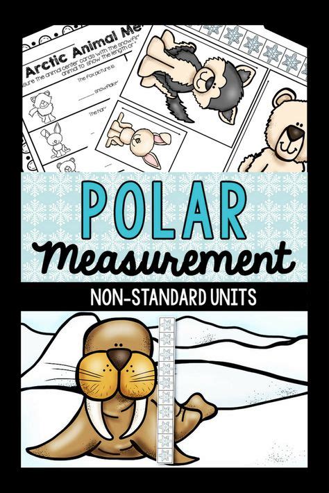 measurement center polar theme polar animals polar teaching addition