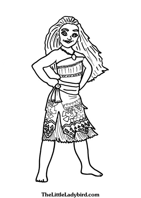 printable moana coloring pages  zdp