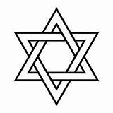 Judaism Davide Stern Interlocking Vecteezy Usato Beliefs Davidstern Triangle Vektorgrafiken sketch template