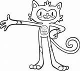 Pages Olympic Mascots Azcoloring Ideiacriativa sketch template