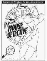 Detective Mouse Coloring Great Pages Coloriage Basil Disney Prive Détective Dessiner Coloringpages1001 Dessins Picgifs sketch template