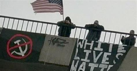 white supremacists are increasingly using public banners