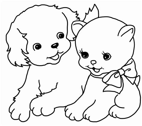 simple animal coloring pages   dog coloring page
