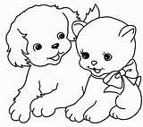 Chien Mignon Dog Puppies Chelas Printable Colorir Gatinho sketch template