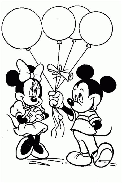 mickey  minnie mouse coloring pages  print