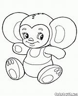 Coloring Cheburashka Colorkid Pages sketch template