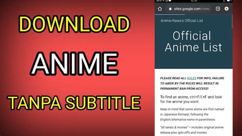 anime  subtitle terbaru youtube
