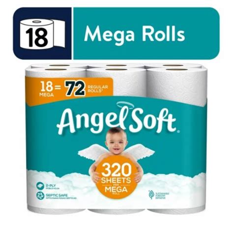 angel soft toilet paper  mega rolls  rolls frys food stores