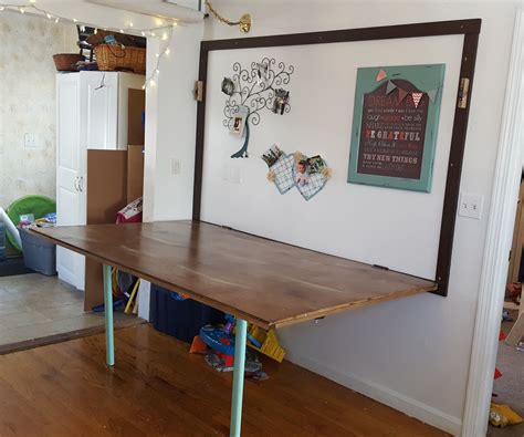 large folding wall table instructables