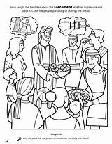 Sacrament Lds Mormon Nephites Institutes sketch template