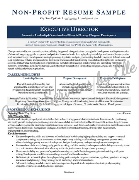 sample resumes elle career services