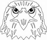 Eagle Coloring Printable Pages Bald Outline Eagles Philadelphia Face Kids Template Colouring Drawing Cartoon Print Animal Cliparts Animals Clipart Mask sketch template