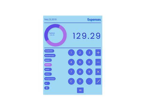 daily expenses calculator ipad pro   lei yu rain  dribbble