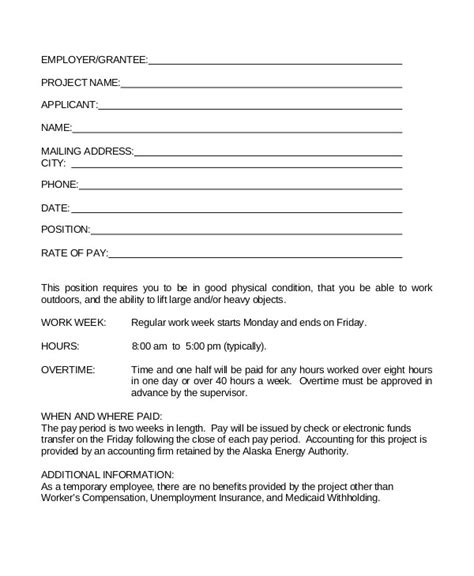 Thai Employment Contract Template