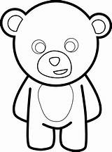 Bear Teddy Outline Clipart Library sketch template