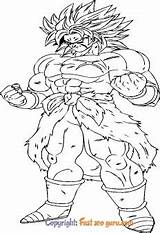 Broly sketch template