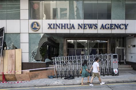 chinese state media urge tougher line in hong kong after xinhua news agency s offices