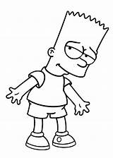 Bart Simpsons Simpson Coloring Cartoon Characters Pages Sketch Printable Cartoons Kids Cute Drawing Drawings Character Easy Disney Colouring Sheets Party sketch template