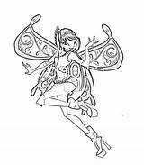 Winx Musa Fairy Harmonix Azcoloring sketch template