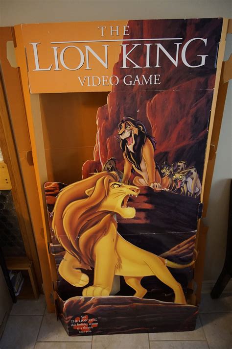 el lion king video game promo  standee stand  huge  etsy